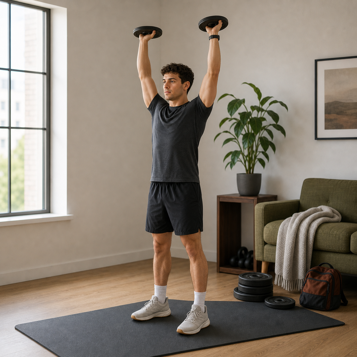 Overhead press demonstration